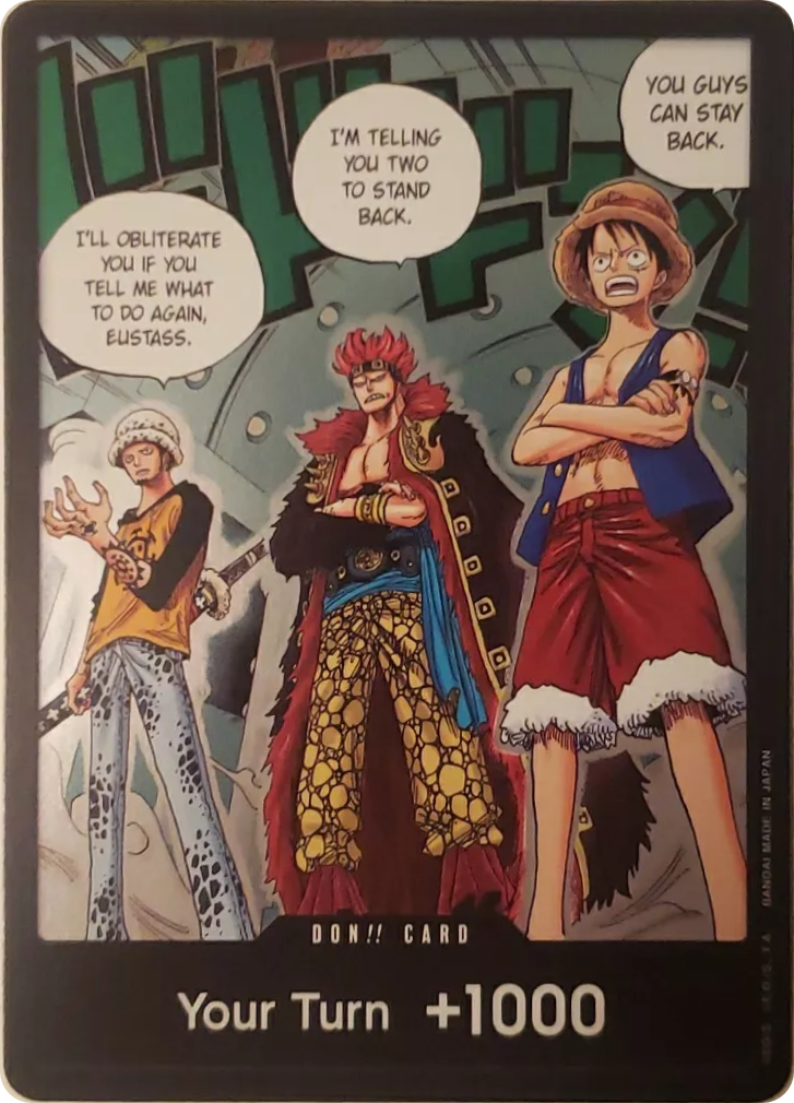 DON!! Card (Trafalgar Law, Eustass Kid and Monkey.D.Luffy) - 500 years in the Future - Foil - Card Cavern