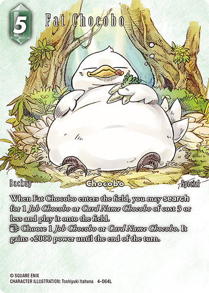 Fat Chocobo Full Art Reprint - 4-064L - Hidden Hope - Foil - Card Cavern