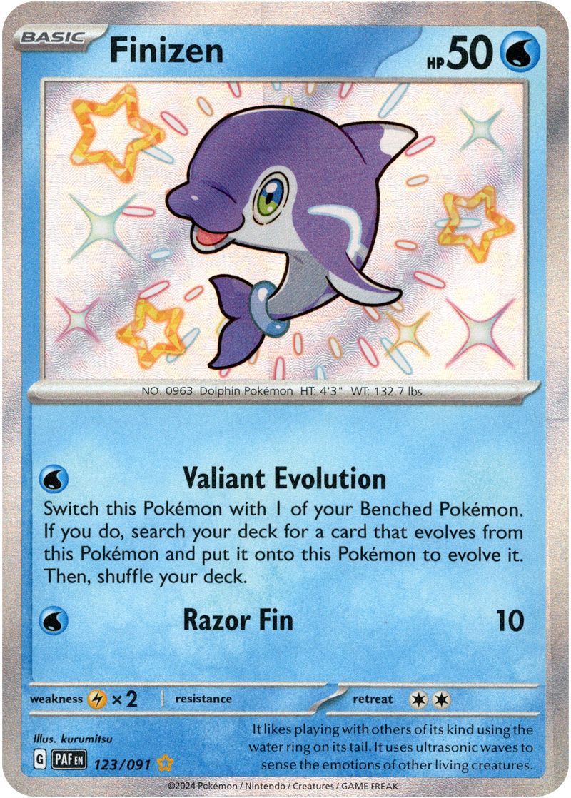 Finizen - 123/091 - Paldean Fates - Holo - Card Cavern