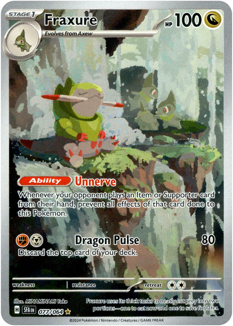 Fraxure - 077/064 - Shrouded Fable - Holo - Card Cavern