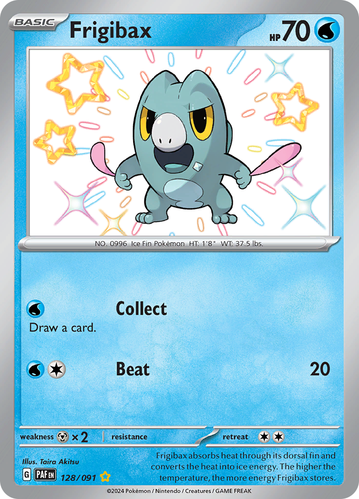 Frigibax - 128/091 - Paldean Fates - Holo - Card Cavern