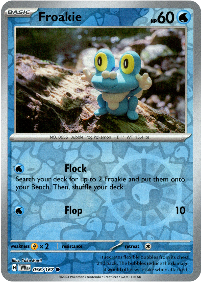 Froakie - 056/167 - Twilight Masquerade - Reverse Holo - Card Cavern