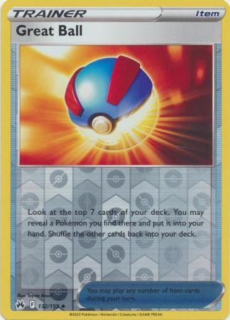 Great Ball - 132/159 - Crown Zenith - Reverse Holo - Card Cavern