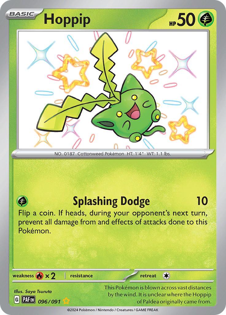 Hoppip - 096/091 - Paldean Fates - Holo - Card Cavern