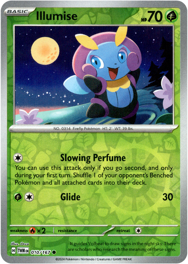 Illumise - 010/167 - Twilight Masquerade - Reverse Holo - Card Cavern