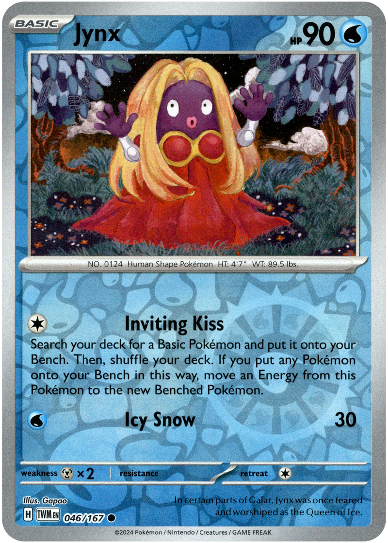 Jynx - 046/167 - Twilight Masquerade - Reverse Holo - Card Cavern