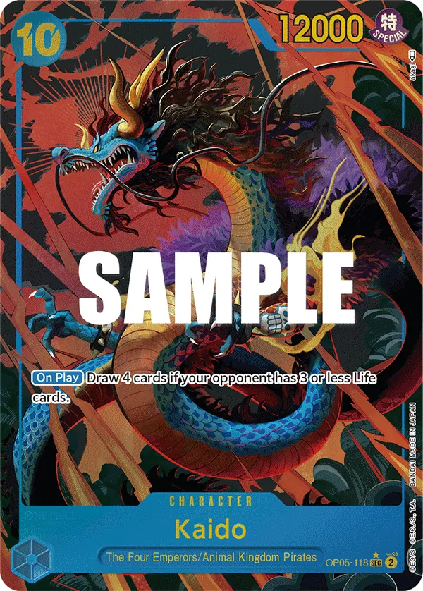 Kaido Alternate Art - OP05-118 - Awakening of the New Era - Foil - Card Cavern