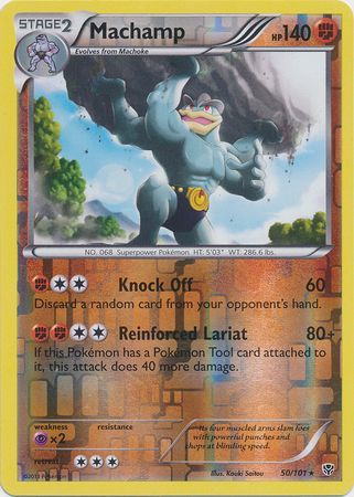 Machamp - 50/101 - Plasma Blast - Reverse Holo - Card Cavern