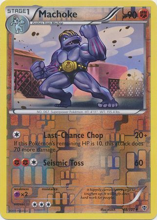 Machoke - 48/101 - Plasma Blast - Reverse Holo - Card Cavern