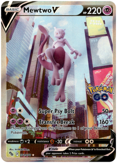 Mewtwo V Alternate Art - 072/078 - Pokemon Go - Card Cavern