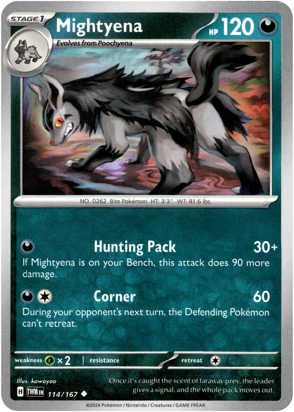 Mightyena - 114/167 - Twilight Masquerade - Card Cavern