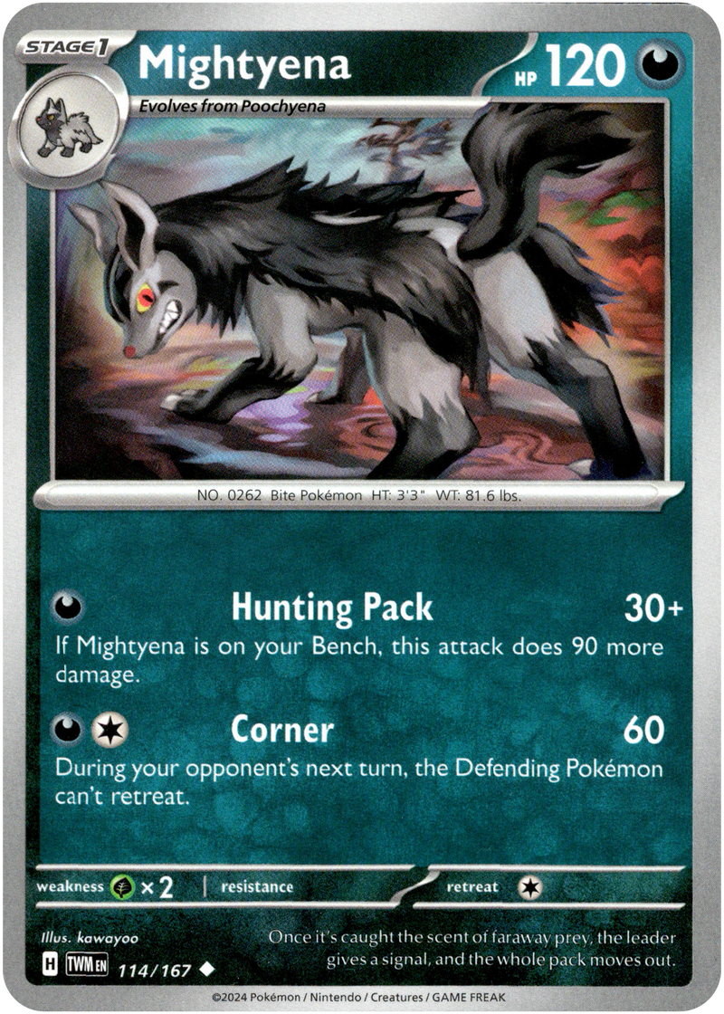 Mightyena - 114/167 - Twilight Masquerade - Card Cavern