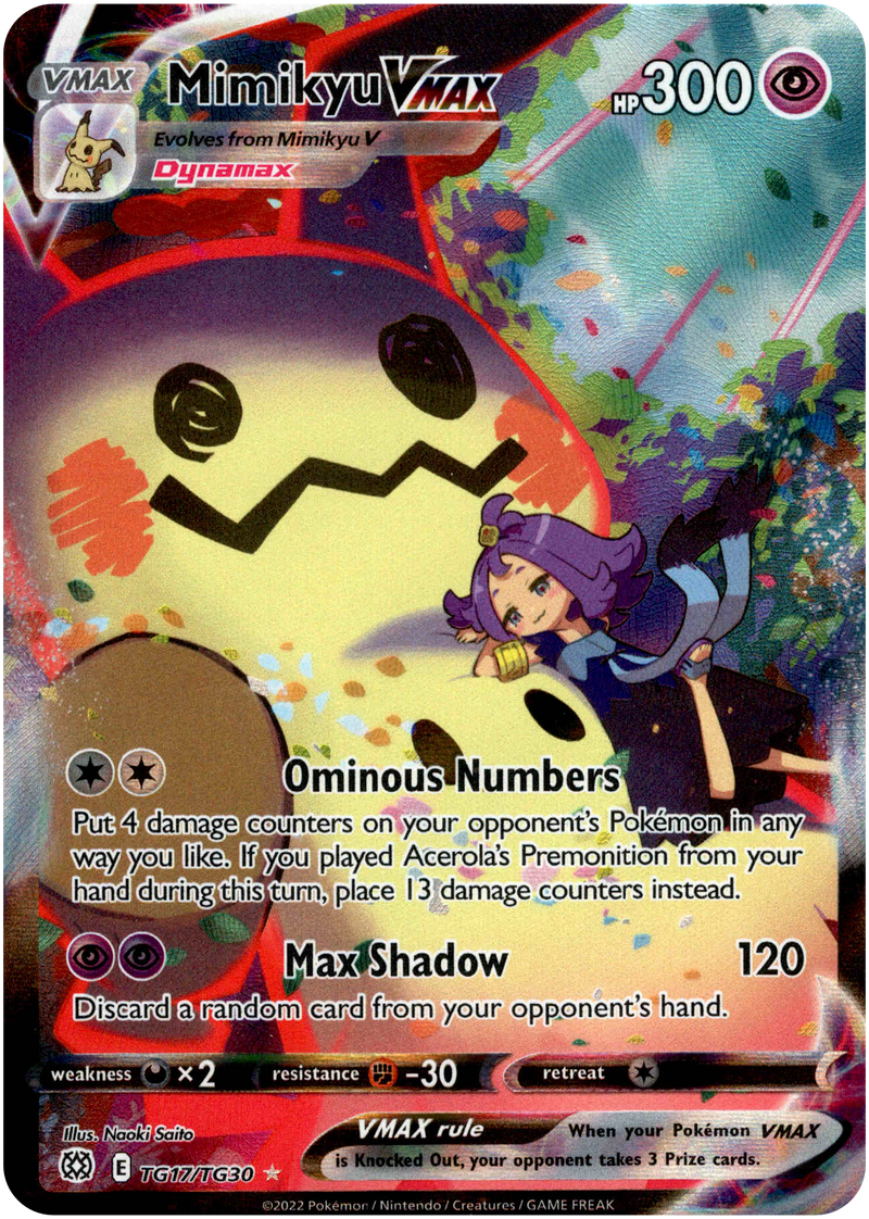 Mimikyu VMAX - TG17/TG30 - Brilliant Stars - Card Cavern