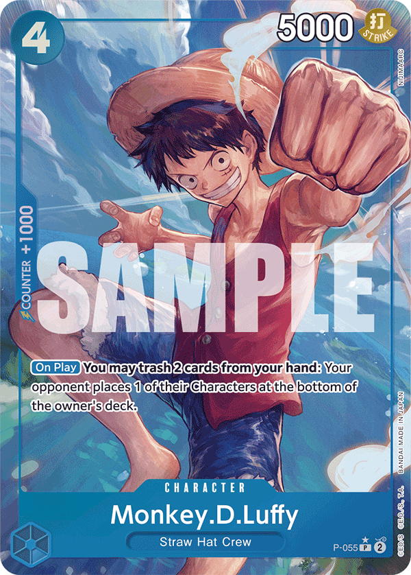 Monkey.D.Luffy Full Art - P-055 PR - The Best - Foil - Card Cavern