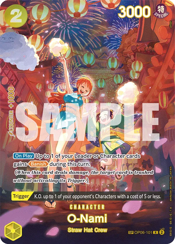 O-Nami (SP) - OP06-101R - 500 years in the Future - Foil - Card Cavern