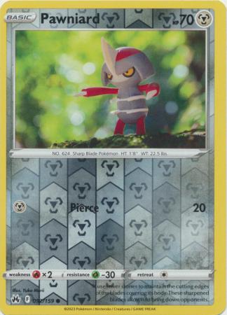 Pawniard - 092/159 - Crown Zenith - Reverse Holo - Card Cavern