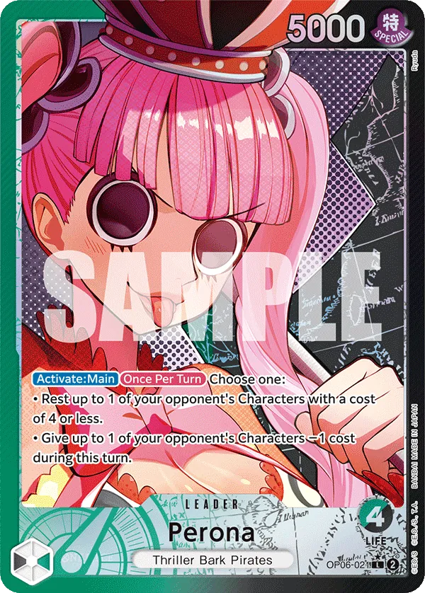 Perona (021) Alternate Art - OP06-021L - Wings of the Captain - Foil - Card Cavern