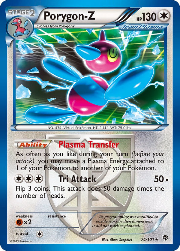 Porygon-Z - 74/101 - Plasma Blast - Holo - Card Cavern