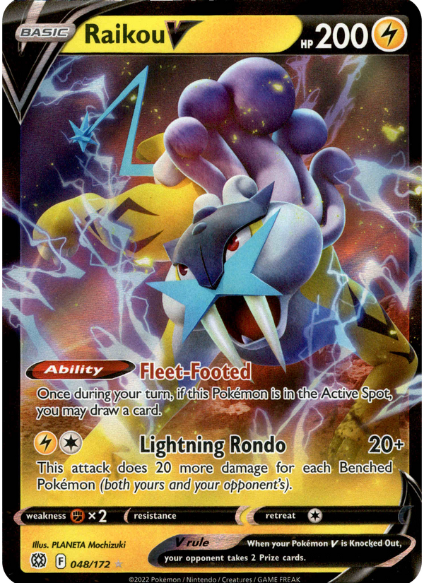 Raikou V - 048/172 - Brilliant Stars - Card Cavern