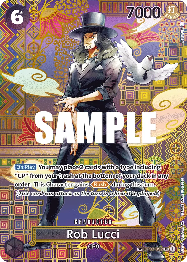 Rob Lucci (SP) - OP03-092 - Awakening of the New Era - Foil - Card Cavern