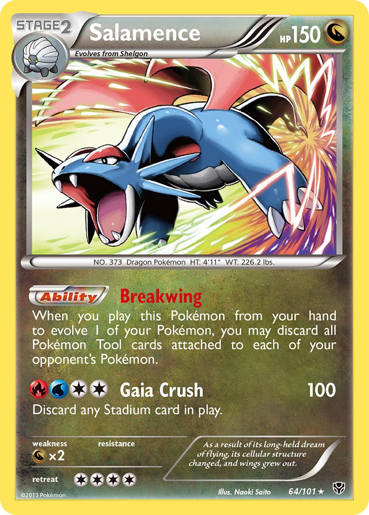 Salamence - 64/101 - Plasma Blast - Holo - Card Cavern