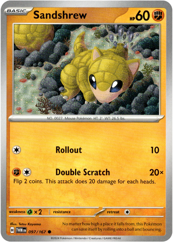 Sandshrew - 097/167 - Twilight Masquerade - Card Cavern