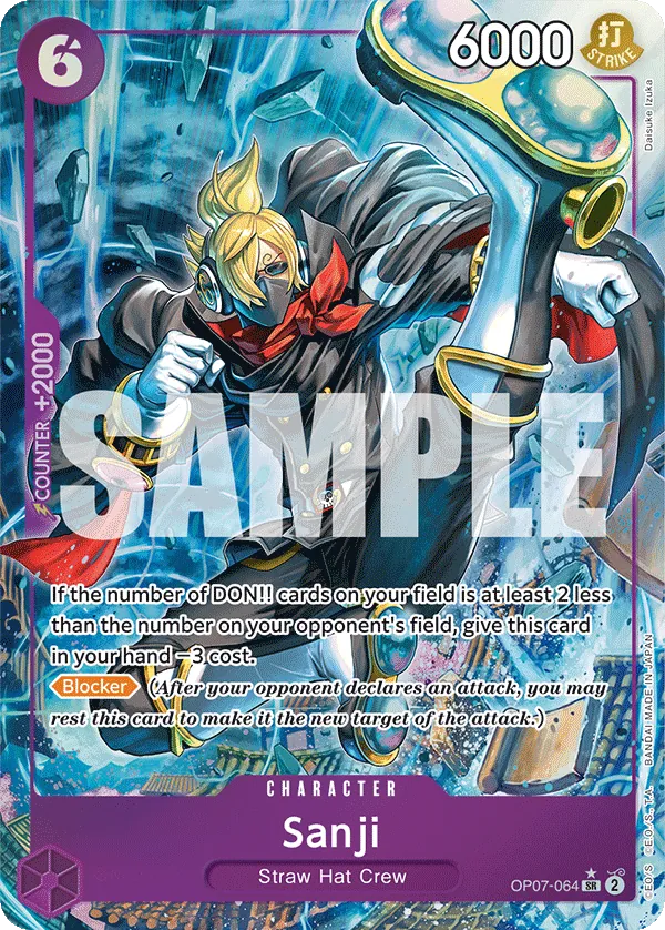 Sanji Alternate Art - OP07-064SR - 500 years in the Future - Foil - Card Cavern