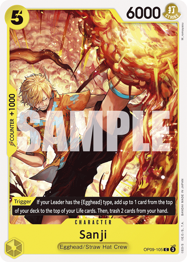 Sanji - OP09-105 C - Emperors in the New World - Card Cavern