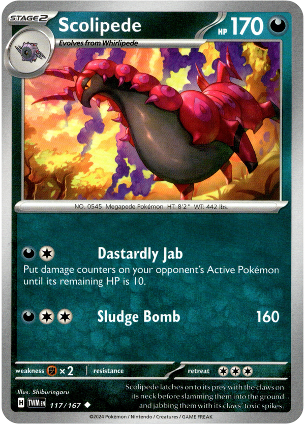 Scolipede - 117/167 - Twilight Masquerade - Card Cavern