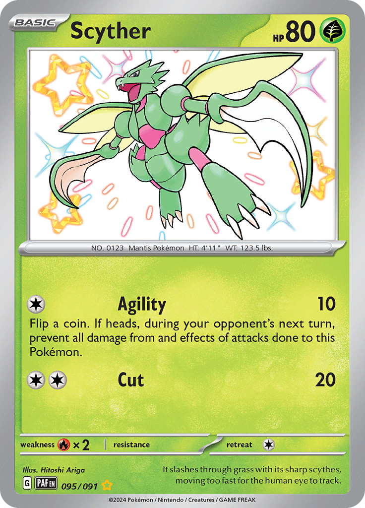 Scyther - 095/091 - Paldean Fates - Holo - Card Cavern