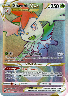 Shaymin VSTAR Hyper Rare - 173/172 - Brilliant Stars - Card Cavern