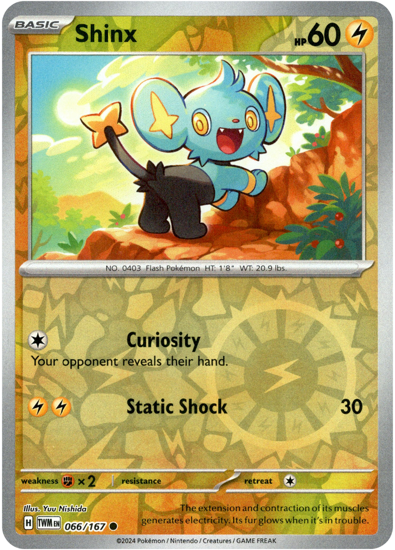 Shinx - 066/167 - Twilight Masquerade - Reverse Holo - Card Cavern