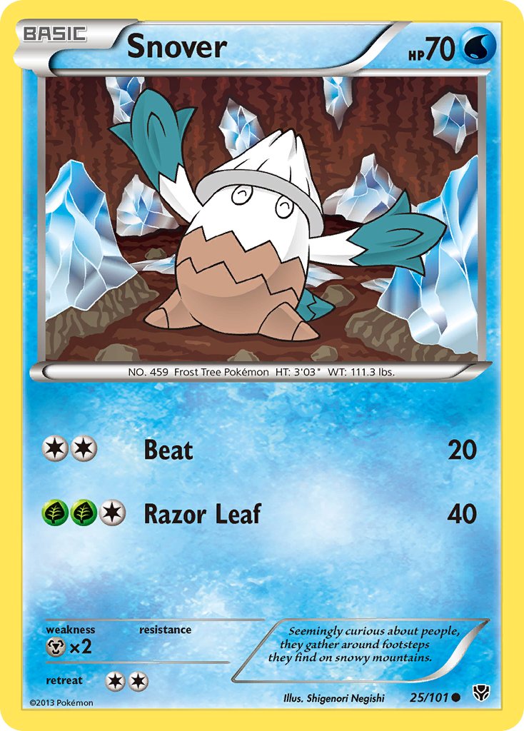 Snover - 25/101 - Plasma Blast - Card Cavern