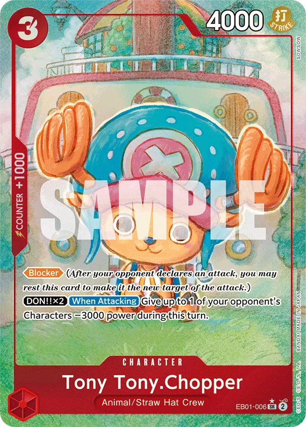 Tony Tony.Chopper Alternate Art (Manga) - EB01-006SR - Memorial Collection - Foil - Card Cavern