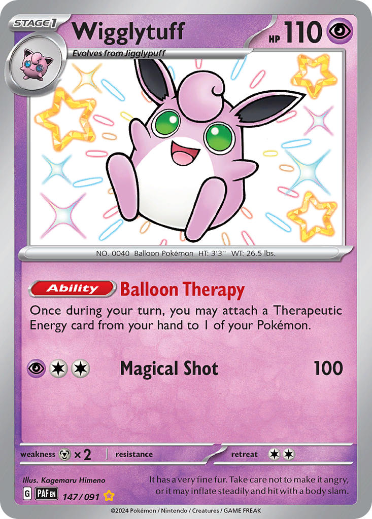 Wigglytuff - 147/091 - Paldean Fates - Holo - Card Cavern