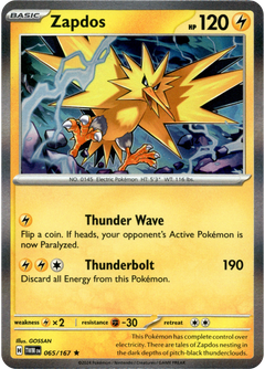 Zapdos - 065/167 - Twilight Masquerade - Holo - Card Cavern