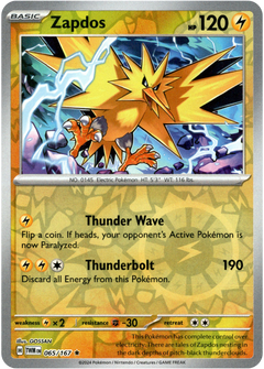 Zapdos - 065/167 - Twilight Masquerade - Reverse Holo - Card Cavern