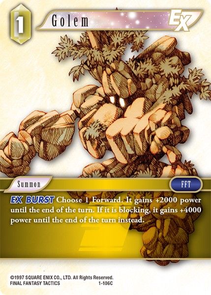 Golem - 1-106C - Opus I - Card Cavern