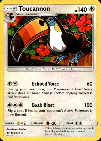 Toucannon - 108/149 - Sun and Moon Base - Card Cavern