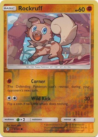 Rockruff - 73/145 - Guardians Rising - Reverse Holo - Card Cavern