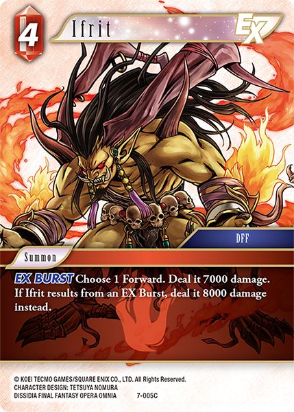 Ifrit - 7-005C - Opus VII - Card Cavern