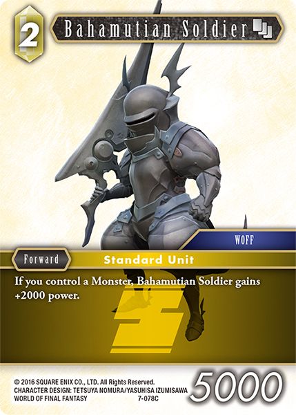 Bahamutian Soldier - 7-078C - Opus VII - Card Cavern