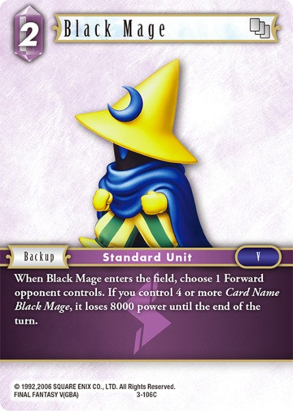 Black Mage - 3-106C - Opus III - Card Cavern