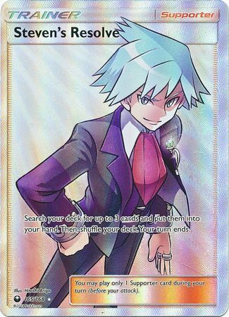 Steven’s Resolve Full Art - 165/168 - Celestial Storm - Card Cavern