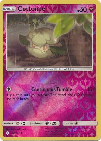 Cottonee - 90/145 - Guardians Rising - Reverse Holo - Card Cavern