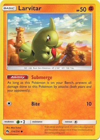 Larvitar - 114/214 - Lost Thunder - Card Cavern