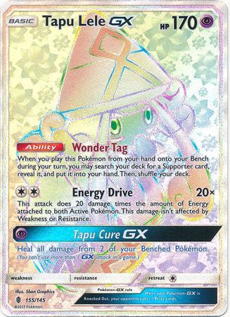 Tapu Lele GX Hyper Rare - 155/145 - Guardians Rising - Card Cavern