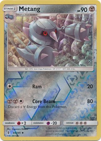 Metang - 84/145 - Guardians Rising - Reverse Holo - Card Cavern