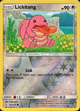 Lickitung - 152/214 - Unbroken Bonds - Reverse Holo - Card Cavern