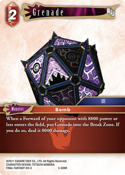 Grenade - 5-008R - Opus V - Card Cavern